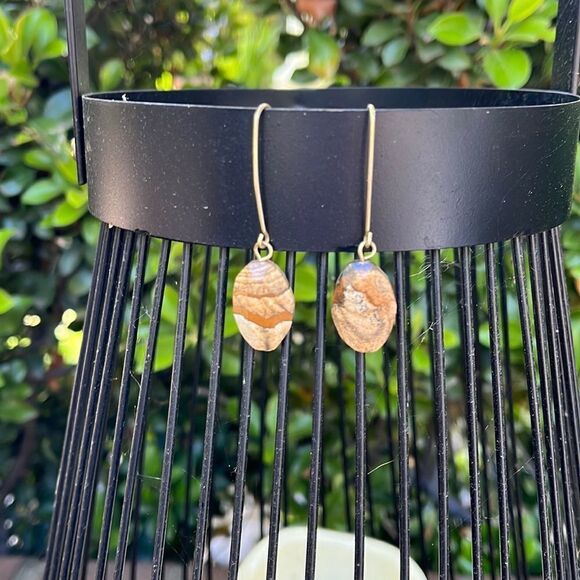 Kenneth Cole semi precious stone drop earrings - Picture 1 of 3